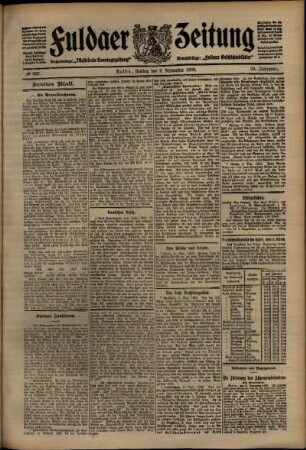 Zweite Ausgabe vom Freitag, den 06. November 1908.