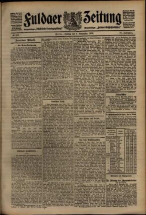 Zweite Ausgabe vom Freitag, den 06. November 1908.