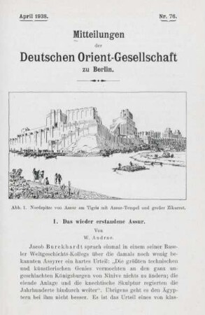 1. Das wieder entstandene Assur