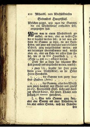 Siebendes Hauptstück.