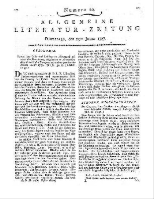 The monthly review. [October 1786]. London 1786