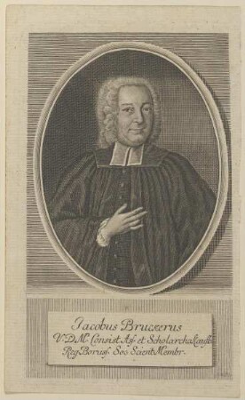 Bildnis des Jacobus Bruckerus