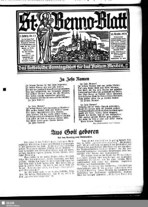 St.-Benno-Blatt : das katholische Bistumsblatt für die Diözese Meißen