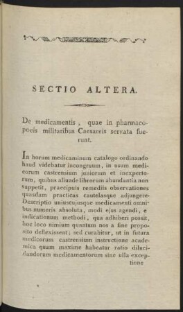 Sectio Altera.
