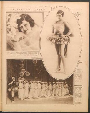 Mujeres de teatro [Fotografías]
