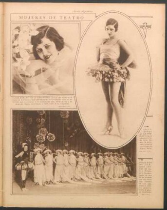 Mujeres de teatro [Fotografías]
