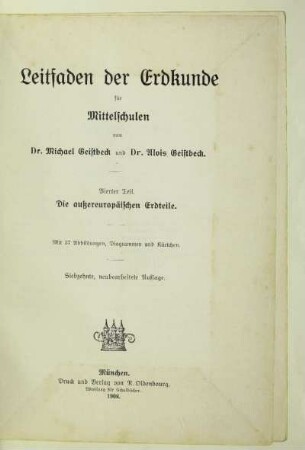 Teil 4: Die außereuropäischen Erdteile