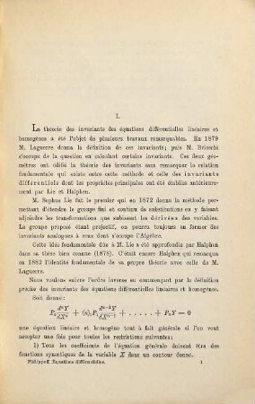 Sur les invariants des équations différentielles linéaires