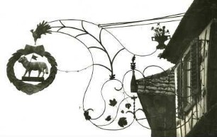 Wirtshausschild "Zum Lamm", s. a. 7049