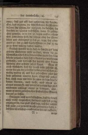 Das 9. Capitel. Von kennzeichen der bein-brüche und verrenckungen, und was dabey zu vermuthen.