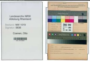 Entnazifizierung Otto Coenen , geb. 28.02.1875 (Fabrikbesitzer)