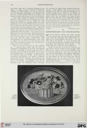Kunstfertigkeit und Kunstschaffen