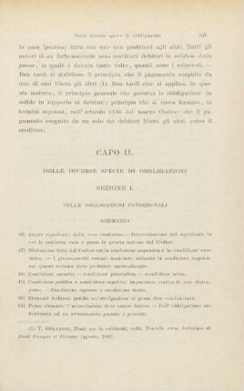 Capo II. Delle diverse specie di obbligazioni