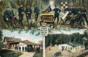 Gruß vom Militär-Schiesstand Bienitz bei Leipzig