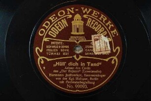 "Hüll' dich in Tand" : Arioso des Canio aus "Der Bajazzo" / (Leoncavallo)