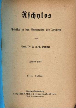 Aeschylos, 2
