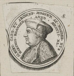 Bildnis des Markgrafen Albrecht von Brandenburg, Bischof Albrecht V. von Halberstadt