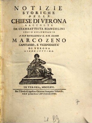 Notizie Storiche Delle Chiese Di Verona, 7