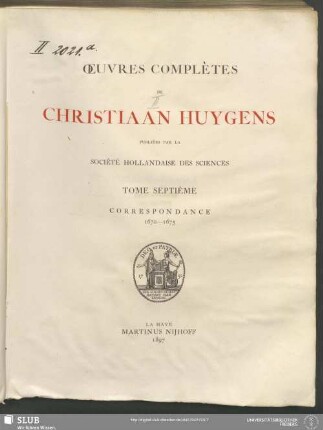 7: Correspondance : 1670-1675