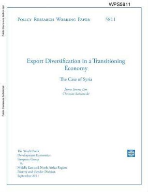 Export diversification in a transitioning economy : the case of Syria