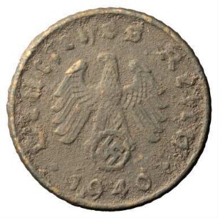 Fundmünze, 5 Reichspfennig, 1940