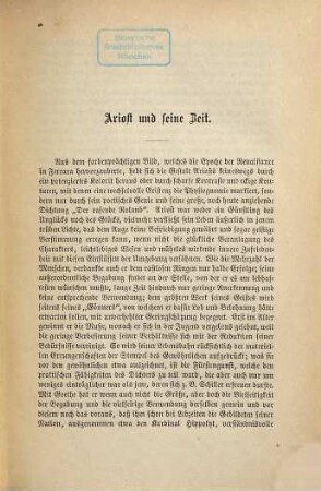 Ariosts Rasender Roland : die schönsten Episoden des Gedichtes, 1