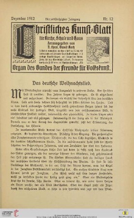 Nr. 12 (Dezember 1912)