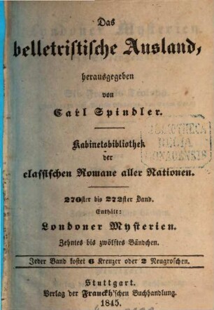 Londoner Mysterien : ein Sittengemälde, 10/12