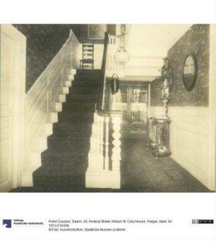 Salem, 93, Federal Street, William R. Colly House, Treppe