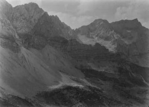 Im Gebirge : Blick auf die Gipfel des Kaisergrat und des Hochglückkar