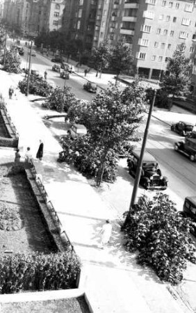 Berlin: Kaiserallee von oben