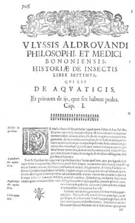 Et primum de ijs, quae sex habent pedes. Cap. I.