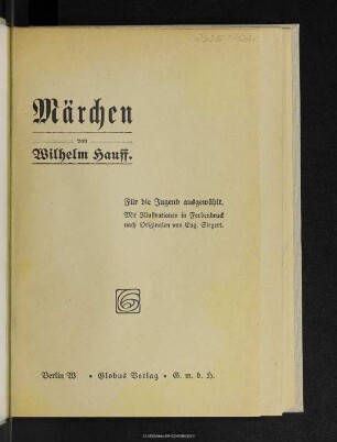 Märchen : für die Jugend ausgewählt