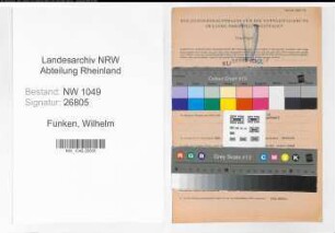 Entnazifizierung Wilhelm Funken , geb. 17.03.1896 (Verwaltungsangestellter)
