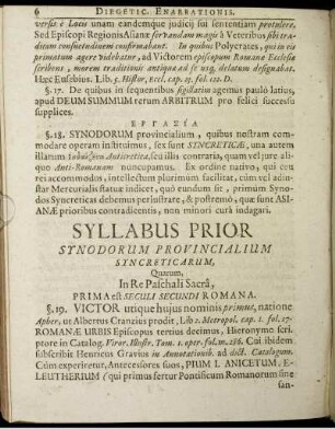 ... Quarum, In Re Paschali Sacra, Prima est Seculi Secundi Romana