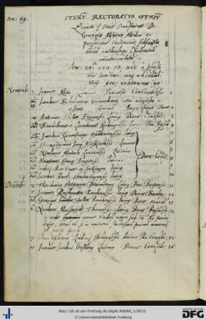 [fol. 12] Rektorat Georg Meyer 1589/90