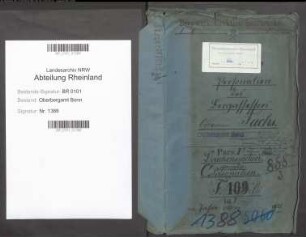 Fuchs; Ottmar, Berghauptmann; Prüfungs- u. Personalakten Band 1