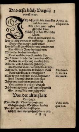 Das erste buch Vergilii von Eneas.