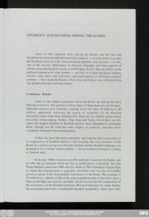 Diversity And Division Among The Kurds