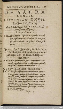 Dominica XXVII. Ex Quaest. 65. & seqq.
