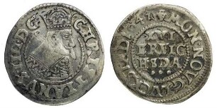 1/16 Taler, Schleswig-Holstein, Königliche Linie, Christian IV. (1588 - 1648)