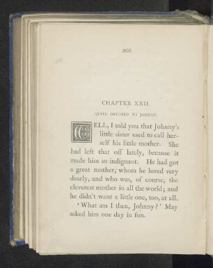 Chapter XXII. Quite devoted to Johnny.