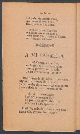 A mi Carmela