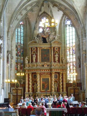 Quedlinburg - Innenansicht der Marktkirche : Innenansicht der Marktkirche. Aufgenommen in Quedlinburg am 9. September 2012