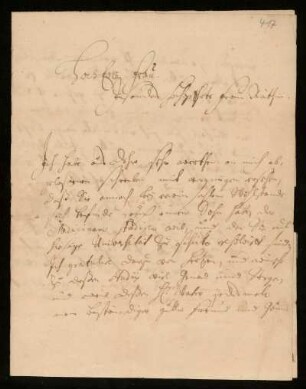 Brief von Friedrich Hoffmann an Susanne Dolaeus