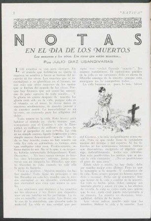 Notas- En el día de los muertos