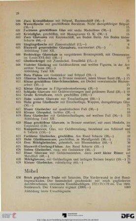 Möbel (Nr. 630-656)