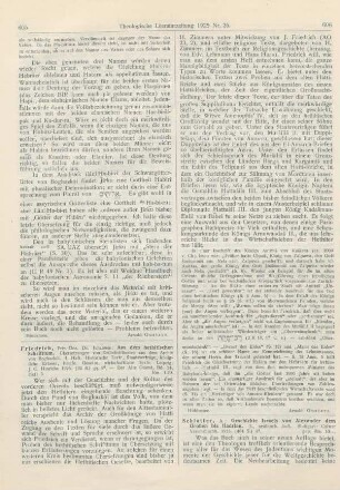 605-606 [Rezension] Friedrich, Johannes, Aus dem hethitischen Schrifttum. 1. Heft: Historische Texte, Staatsverträge, königliche Erlasse, Briefe, Gesetze, wirtschaftliche Texte