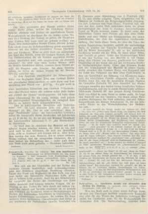 605-606 [Rezension] Friedrich, Johannes, Aus dem hethitischen Schrifttum. 1. Heft: Historische Texte, Staatsverträge, königliche Erlasse, Briefe, Gesetze, wirtschaftliche Texte