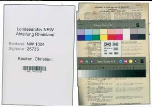Entnazifizierung Christian Keuken , geb. 07.09.1895 (Taxator)